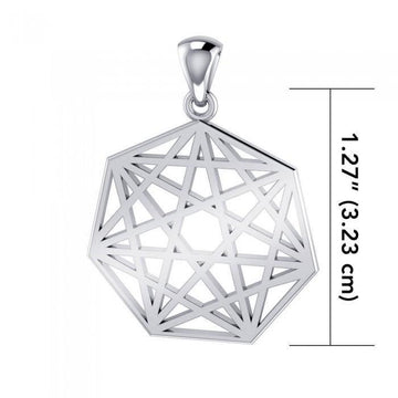 Protective Septacle Sterling Silver Pendant by Oberon Zell TPD1074